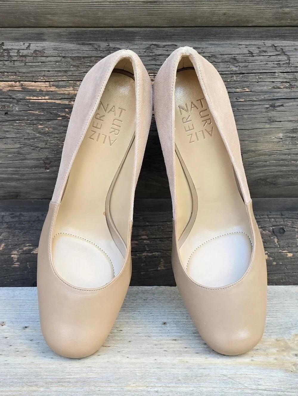 Naturalizer Rhea Office Siren Minimalist Suede Block Heel Comfort Pumps 8M